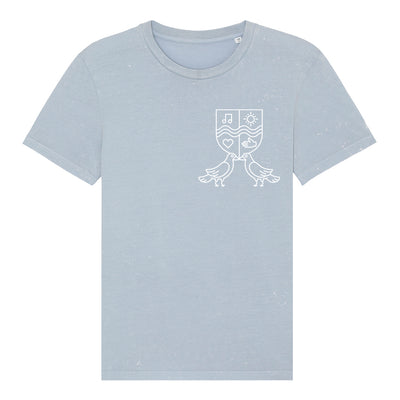 The Garden Logo With Birds Unisex Vintage T-Shirt-The Garden Croatia